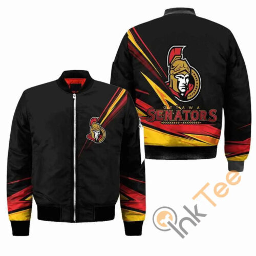 Ottawa Senators NHL Black Apparel Best Christmas Gift For Fans Bomber Jacket