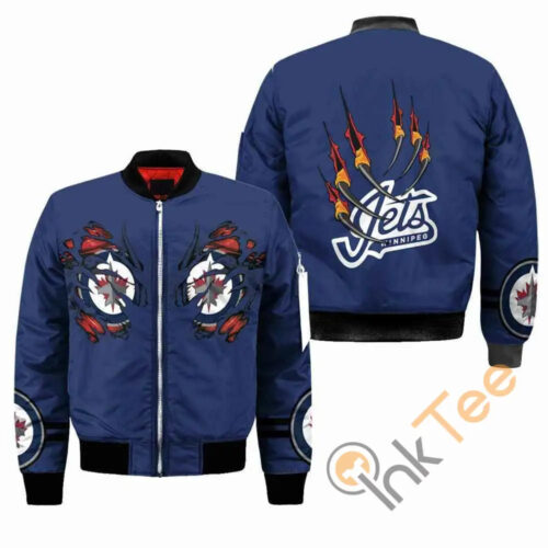 Winnipeg Jets NHL Claws Apparel Best Christmas Gift For Fans Bomber Jacket