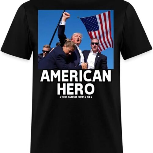 Trump Shot Assassination Attempt American Hero Fist Raised Unisex Classic